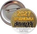 Balonowa Studniówka -przypinka 56mm