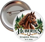 Hubertus - przypinka 56 mm