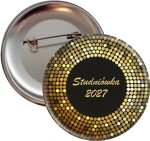 Złota Studniówka Glamour - Przypinka 56mm  - SZYBKA WYSYŁKA