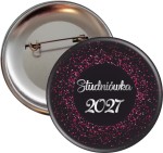 Pink Glitter Studniówka - Przypinka 56mm  - SZYBKA WYSYŁKA