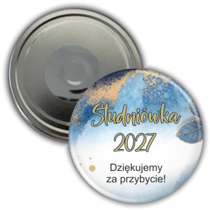 Podziękowanie nauczycielom na Studniówce - magnes z kartonikiem 56mm