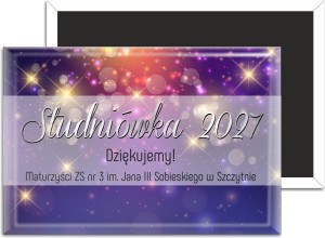  Studniówka - prezent dla nauczycieli - magnes 78x53mm 