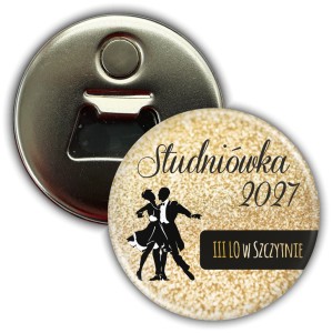Złota Studniówka - magnes z otwieraczem 56mm