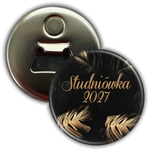 Studniówka Złota Monstera - magnes z otwieraczem 56mm 