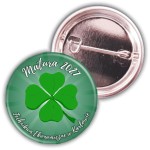 Maturalna koniczynka na szczęście - przypinka 37mm