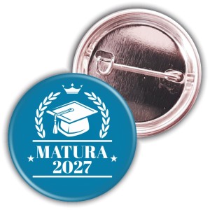 g0515  #Matura2027 - niebieska przypinka 37mm -SZYBKA WYSYŁKA.jpg