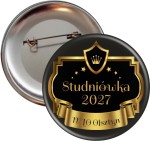 Studniówka Glamour - przypinka 56mm