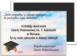 Ukończenie Szkoły Podstawowej- magnes prostokątny od nauczyciela