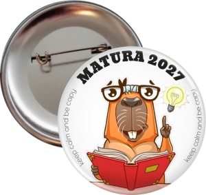 Mautra 2027 - KEEP CALM AND BE CAPY - przypinka 56mm