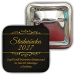 Studniówka z klasą - przypinka 37x37mm