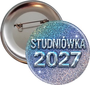  Przypinka Studniówkowa - Wieczór Pełen Blasku - 56mm