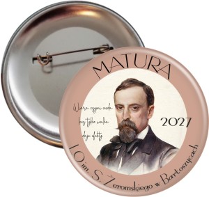  Matura ze Stefanem Żeromskim - przypinka 56mm 