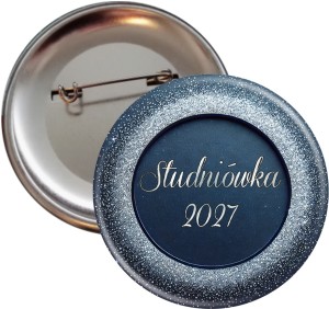 Królowie Parkietu - przypinka na studniówkę 56mm