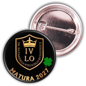 Matura po królewsku - przypinka 37mm