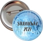 Błękitna Studniówka- przypinka 56mm 