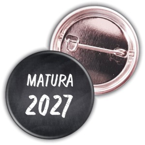 Matura- przypinka na agrafkę 37mm -SZYBKA WYSYŁKA