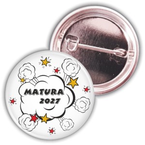  Boom! Matura! - przypinka 37mm - SZYBKA WYSYŁKA