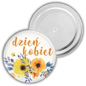 Słoneczny Dzień Kobiet - magnes 37 mm