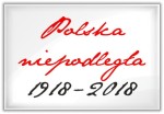 Polska niepodległa 1918 - 2018 - biały prostokątny magnes