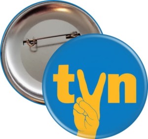 Wolne media lex TVN - przypinka 56mm znaczek button badge