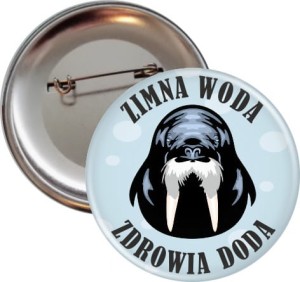 Zimna Woda - przypinka 56mm