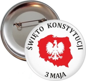 Święto Polskiej Konstytucji - Przypinka 56mm 