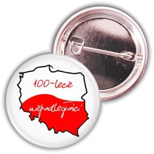 100 lecie niepodległości - przypinka patriotyczna