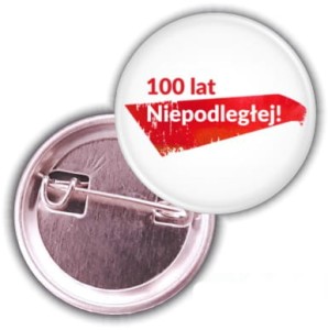 Polska niepodległa - przypinka patriotyczna