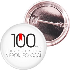 100 lecie niepodległości - przypinka patriotyczna