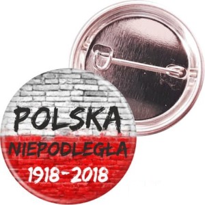 Polska Niepodległa - przypinka na 100 lecie