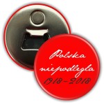 Polska niepodległa 1918-2018 Czerwony magn. z otwieraczem 56mm