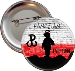 g2673 Powstanie Warszawskie - Pamiętam - przypinka 56mm.jpg