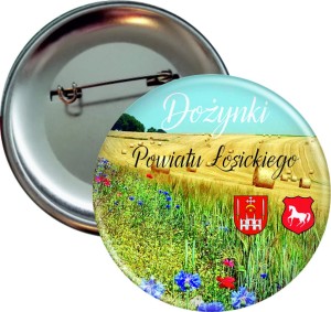 Przypinka 56mm - Dożynki Powiatowe - Polne Kwiaty
