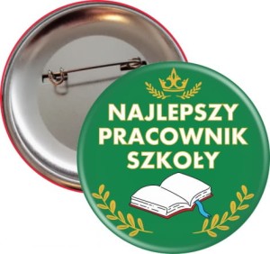 Odznaka pracownika szkoły - przypinka 56mm 