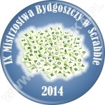 Przypinki IX Mistrzostwa Bydgoszczy w Scrabble